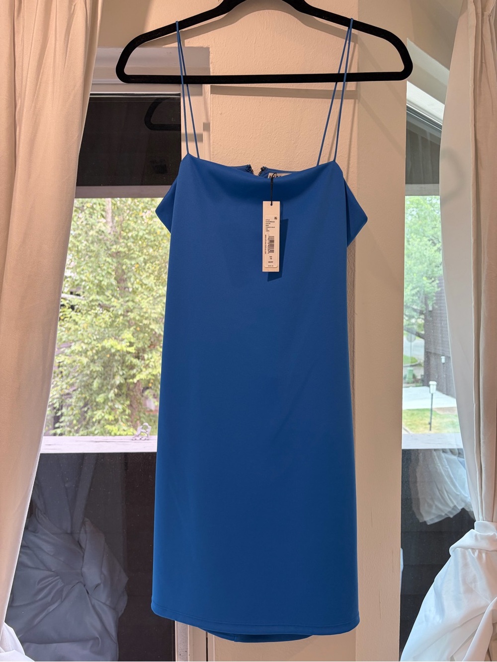 Alice & Olivia - Blue Spaghetti-Strap Shift Dress - Women's